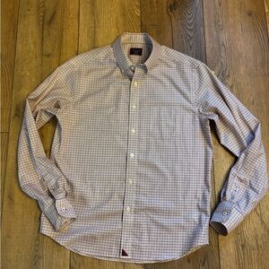 UNTUCKit Men's Blue and White Checkered Shirt